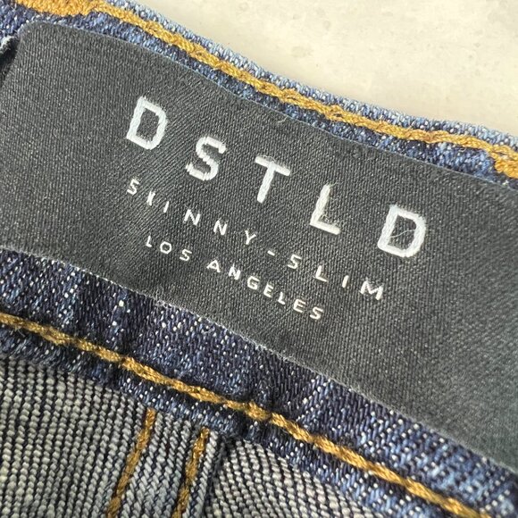 DSTLD Jeans Men's 31x31* Low Rise Skinny Slim Dark Blue Faded Denim Tag 31x32 - Picture 7 of 16